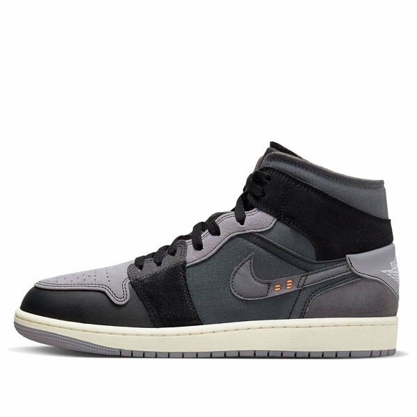 Jordan ジョーダン メンズ スニーカー  【Air Jordan 1 Mid SE Craft \u0027Inside Out - Black\u0027 DM9652-001】  大いさ US_12(30.0珊) メンズ靴-スニーカー