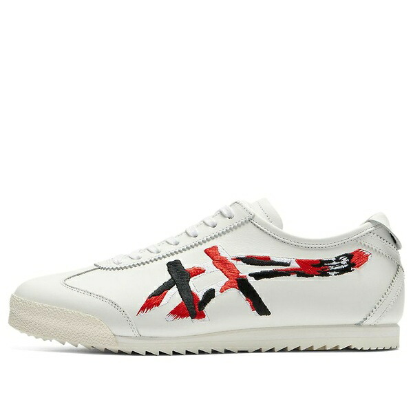 Onitsuka Tiger オニツカタイガー レディース スニーカー 【(WMNS) Onitsuka Tiger Mexico 66 Deluxe 'White Classic Red' 1182A625-100】 サイズ US_5(22.0cm)｜asty