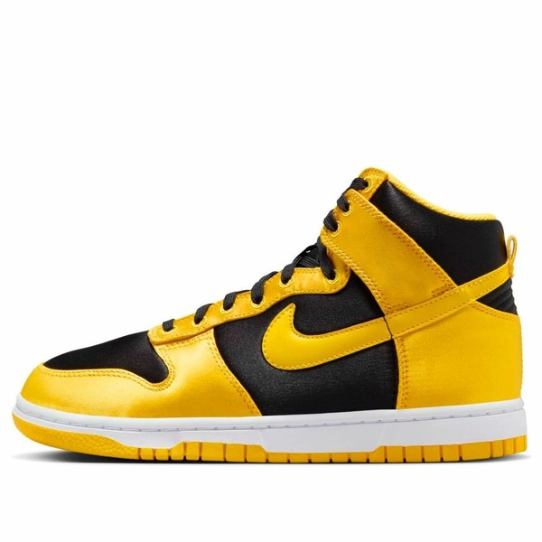Nike ナイキ レディース スニーカー 【(WMNS) Nike Dunk High Goldenrod Satin 'Yellow Black' FN4216-001】 サイズ US_W_10|asty