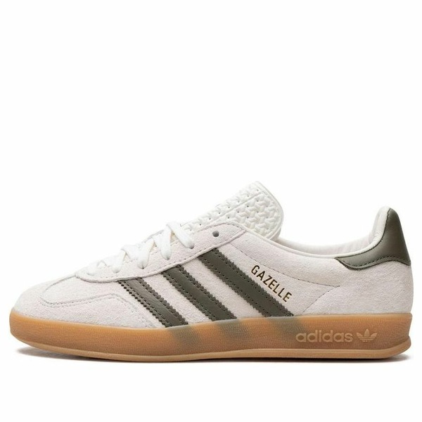 adidas アディダス レディース スニーカー  【(WMNS) adidas Gazelle Indoor \u0027White Olive Strata\u0027 JH8821】  大きさ US_7(24.0糎)