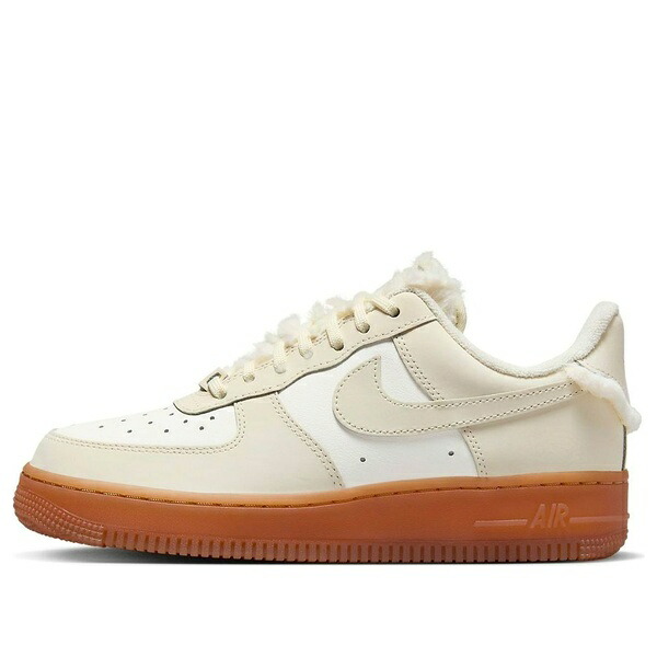 Nike ナイキ レディース スニーカー  【(WMNS) Nike Air Force 1 Low \u0027Sail Gum Faux Fur\u0027 FV3701-119】  大きさ US_5.5(22.5糎)