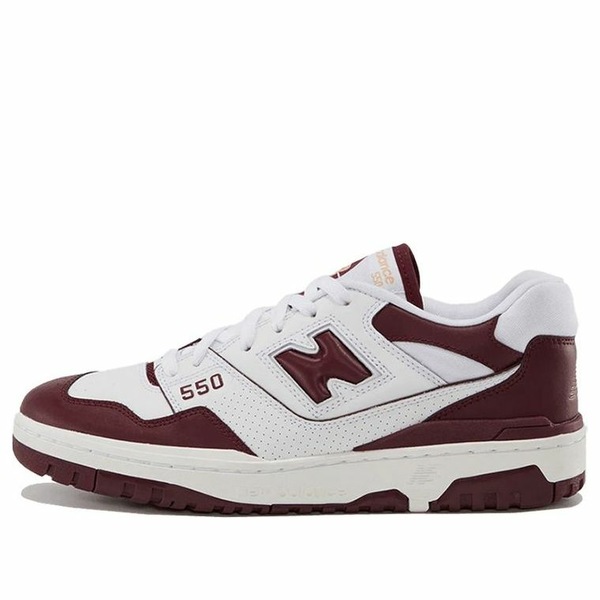 New Balance ニュー平衡にする メンズ スニーカー  【New Balance 550 \u0027White Burgundy\u0027 BB550BZ1】  大きさ US_9(27.0珊)
