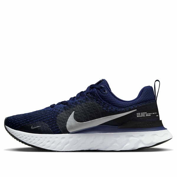 Nike ナイキ メンズ スニーカー  【Nike React Infinity Run Flyknit 3 \u0027College Navy Metallic Silver\u0027 DZ3014-401】  大きさ US_9(27.0糎)