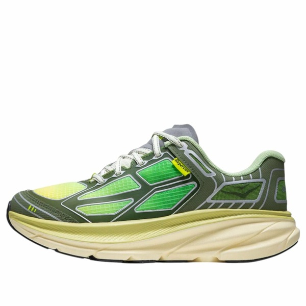 HOKA ONE ONE ホカオネオネ メンズ スニーカー  【HOKA ONE ONE Clifton One9 \u0027Supervsn Green Flash\u0027 1173070-GHL】  大きさ US_12(30.0珊)