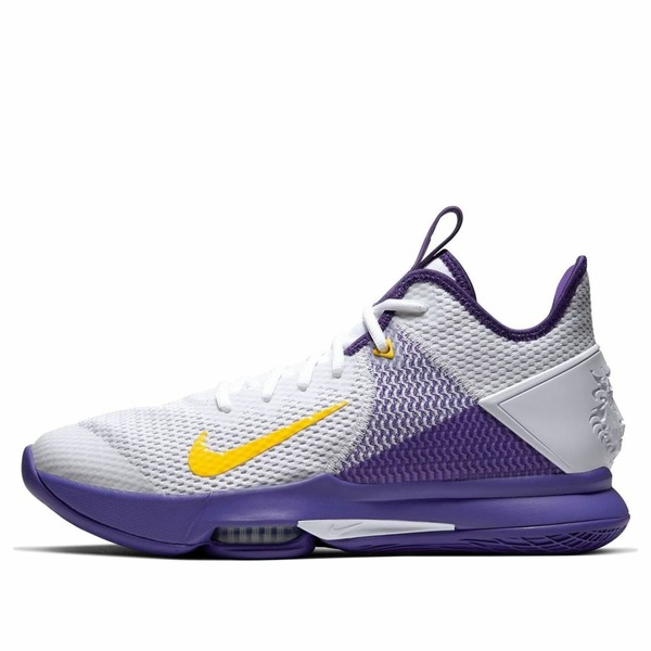 Nike ナイキ メンズ スニーカー  【Nike LeBron Witness 4 \u0027Lakers\u0027 BV7427-100】  大きさ US_M_17