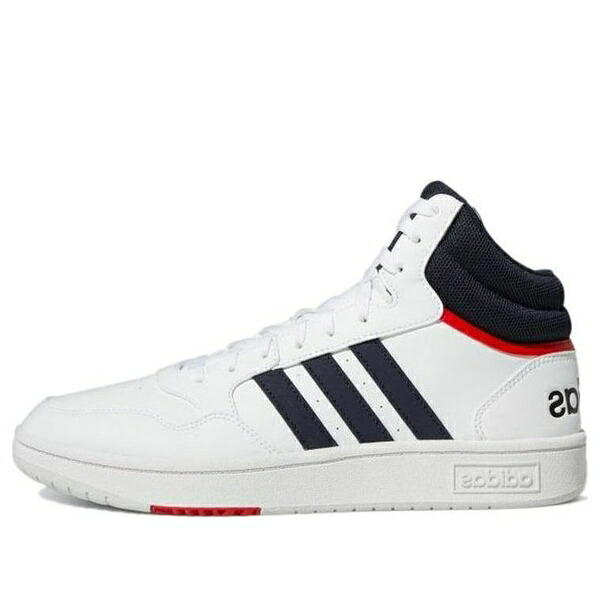 adidas アディダス メンズ スニーカー  【adidas Hoops 3.0 Mid \u0027White Vivid Red\u0027 GY5543】  大きさ US_8(26.0糎)