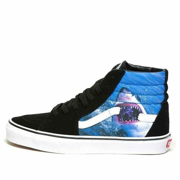 Vans バンズ メンズ スニーカー  【Vans Shark Week x SK8-HI \u0027Black Blue\u0027 VN0A4BV6XKC】  大きさ US_9(27.0糎)