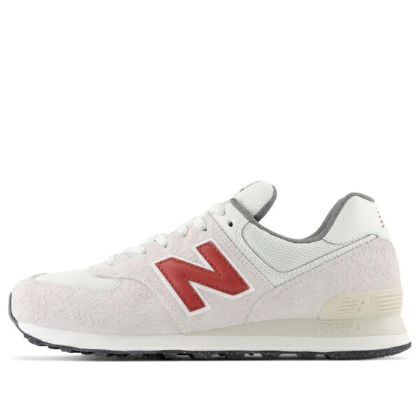 New Balance ニューバランス メンズ スニーカー 【New Balance 574 'White Red' U574SOR】 サイズ US_8.5(26.5cm)｜asty