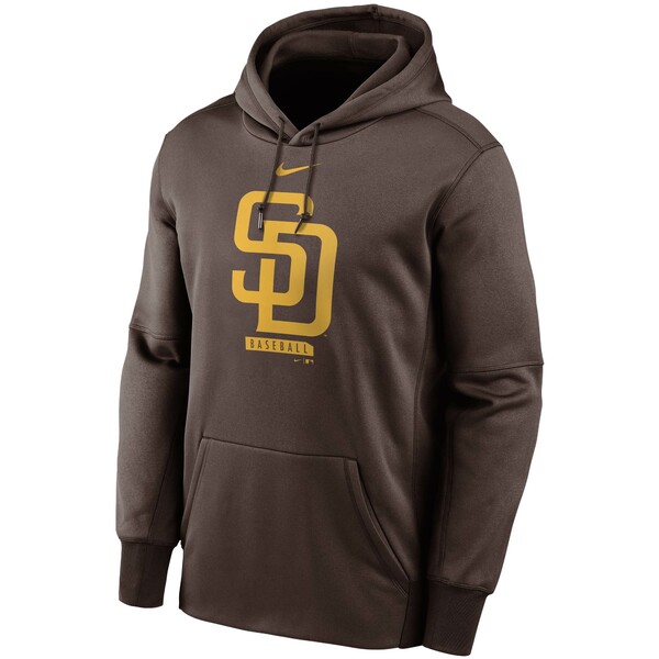 国内発送 ナイキ メンズ パーカー スウェットシャツ アウター San Diego Padres Nike Logo Therma Performance Pullover Hoodie Brown Www Bedminsterma Org