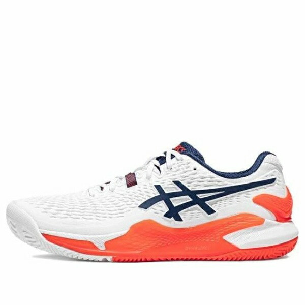 ASICS アシックス メンズ スニーカー  【ASICS Gel-Resolution 9 Clay \u0027White Blue Expanse\u0027 1041A375-102】  大きさ US_7.5(25.5糎)