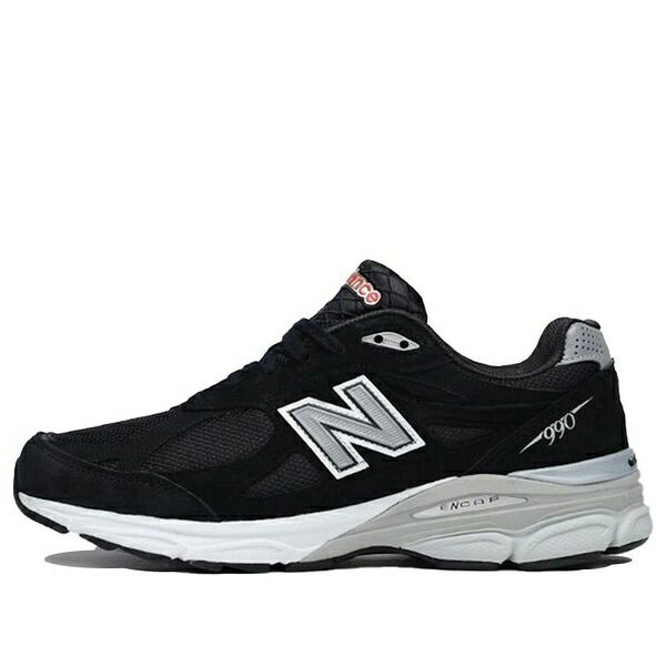 New Balance ニュー平衡にする メンズ スニーカー  【New Balance 990v3 Made In USA \u0027Black White\u0027 M990BK3】  大きさ US_11.5(29.5糎)