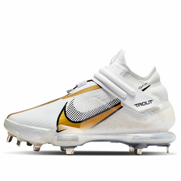 Nike ナイキ メンズ スニーカー  【Nike Force Zoom Trout 7 Pro Mid \u0027White Metallic Gold\u0027 CI3134-106】  大きさ US_11.5(29.5糎)