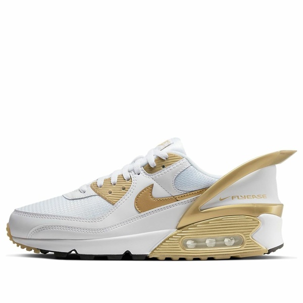 Nike ナイキ メンズ スニーカー 【Nike Air Max 90 FlyEase 'Metallic Gold' CU0814-100】 サイズ US_11.5(29.5cm)｜asty