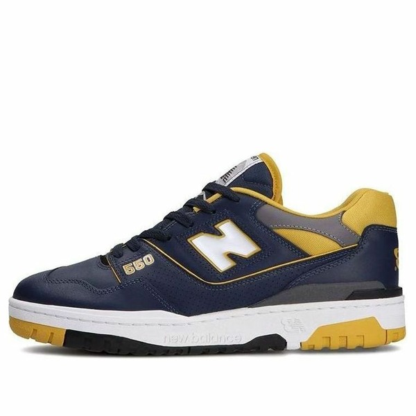 New Balance ニュー平衡にする メンズ スニーカー  【New Balance 550 \u0027Navy Yellow\u0027 BB550MA1】  大きさ US_7.5(25.5糎)