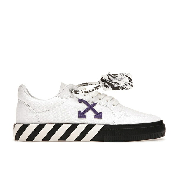 OFF-WHITE オフホワイト メンズ スニーカー 【OFF-WHITE Vulc Low White/Purple SS21】 サイズ US_12(30.0cm) White/Black/Purple｜asty