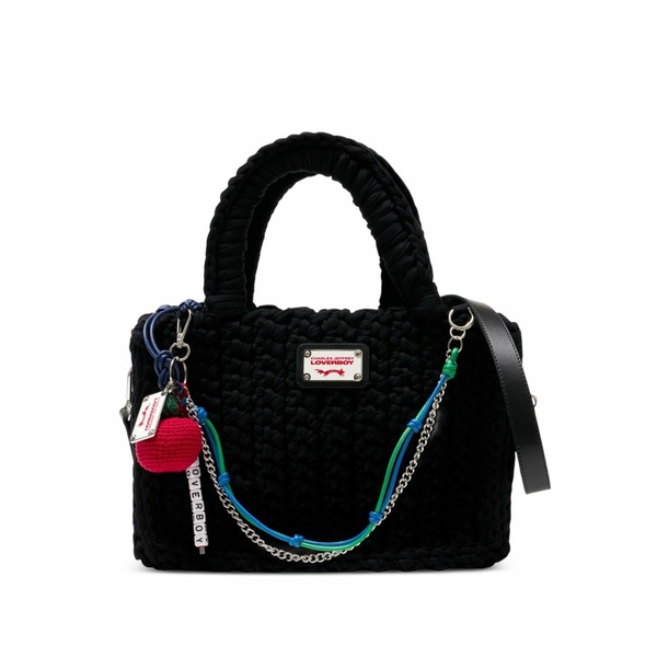チャールズ・ジェフリー レディース トートバッグ バッグ Nana apple-charm tote bag Black