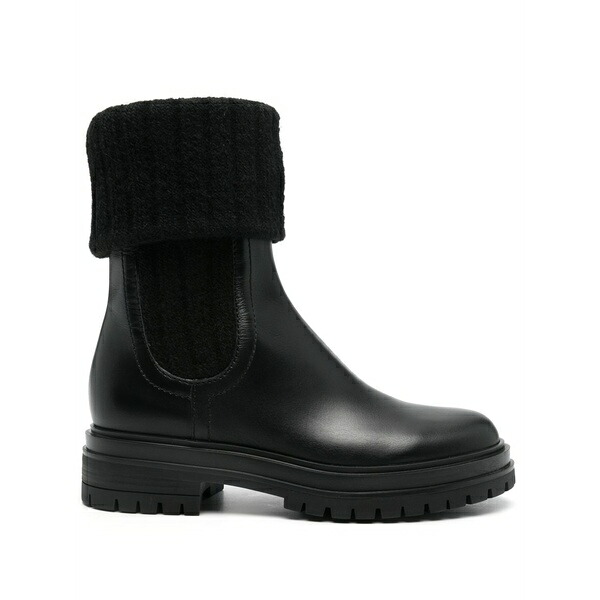 ジャンヴィト ロッシ レディース ブーツ シューズ 45粍 folded chelsea boots Black