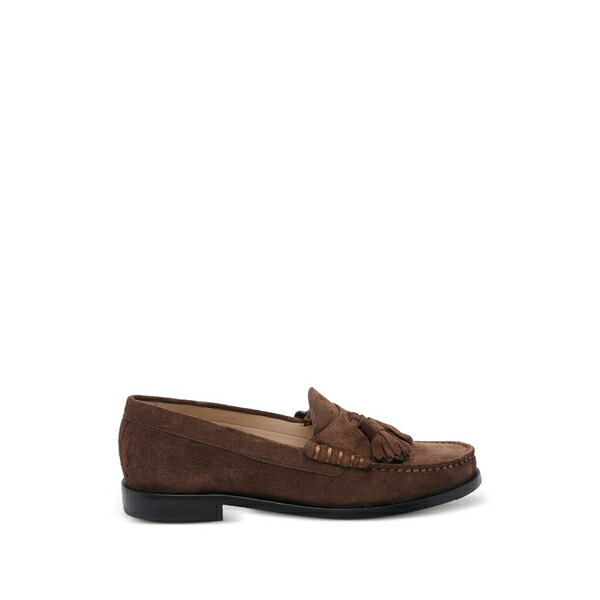 スチュアート ワイツマン レディース スリッポン・ローファー シューズ Tassel round toe loafers Brown