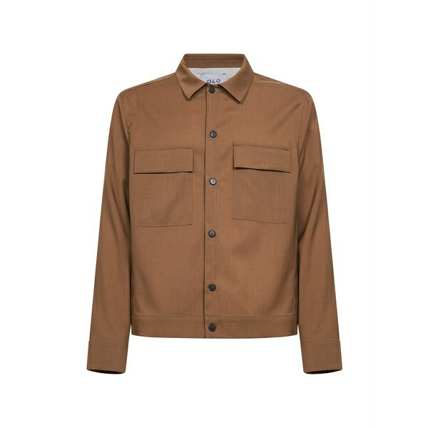 ディーフォーポイントゼロ メンズ シャツ トップス Long sleeve shirt Brown｜asty