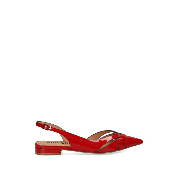 ビビロウ レディース パンプス シューズ Nolia woven-strap leather pumps Red