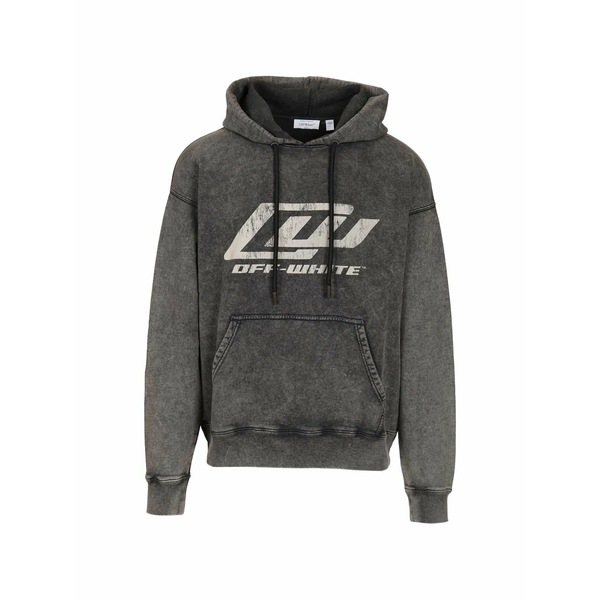 オフホワイト メンズ パーカー・スウェットシャツ アウター Logo-detail hoodie Grey｜asty 87,890円