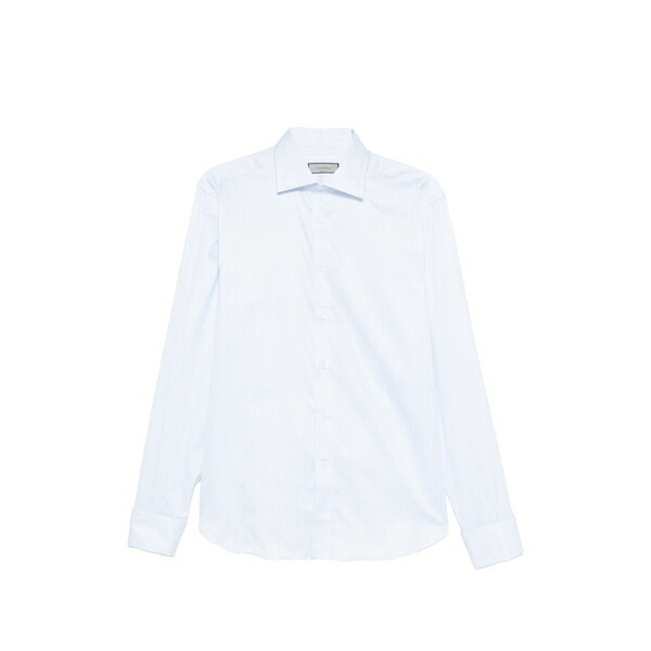 カナーリ メンズ シャツ トップス Striped shirt White|asty