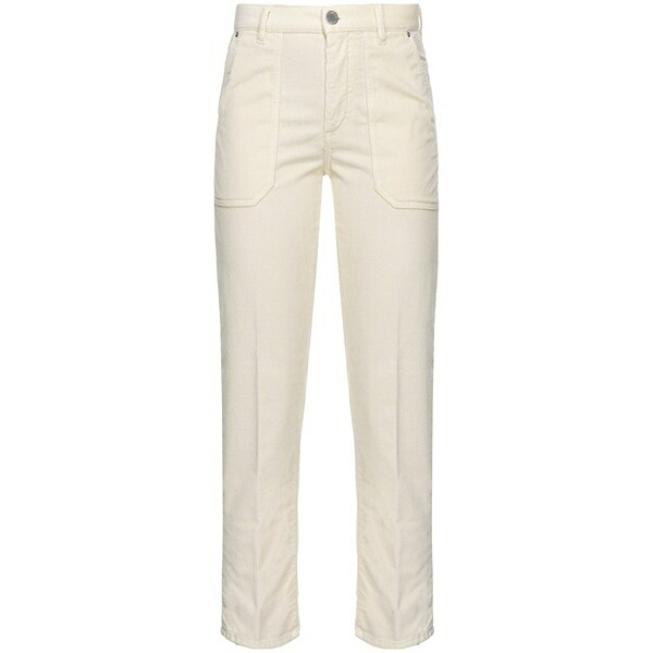 ピンコ レディース 心地好いズボン下 ボトムス Cloe corduroy trousers White