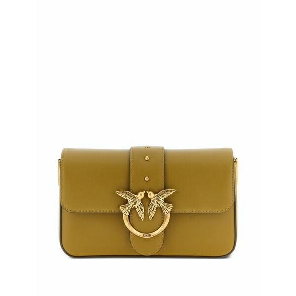 ピンコ レディース ショルダーバッグ 御徒面子 Mini love one classic shoulder bag Green