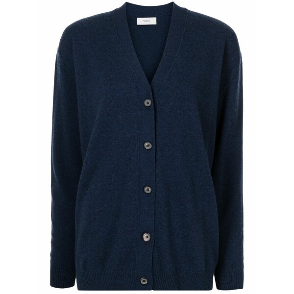 プリングル オブ スコットランド レディース ジレー アウター V-neck cashmere cardigan Blue