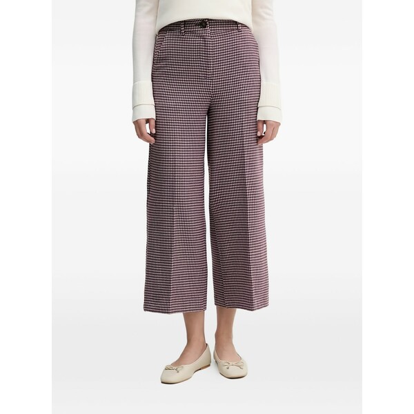 ベネトン レディース カジュアルパンツ ボトムス Houndstooth trousers Purple|asty