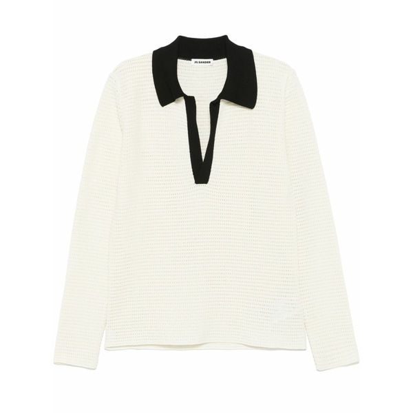 ジル・サンダー メンズ 編み物\u0026プルオーバー アウター Open-knit sweater White