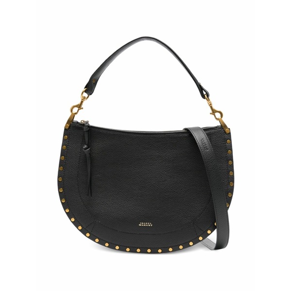 イザベル マラン レディース トートバッグ バッグ Oskan soft zip studded half-moon tote bag Black