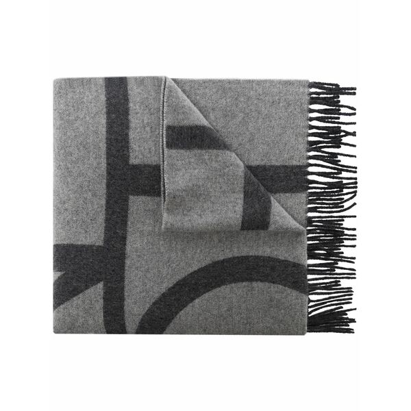 トーテム レディース 消音装置・袈裟・えり巻き 添え物 Large monogram scarf Grey