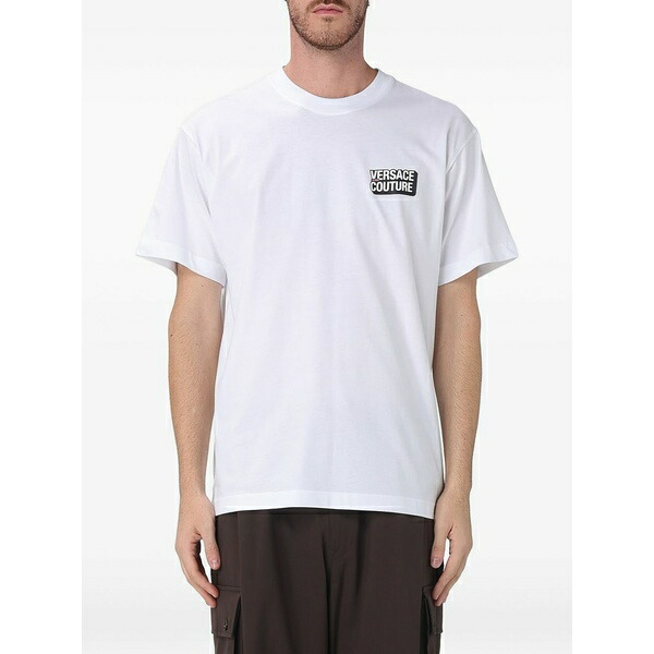 ベルサーチ メンズ Tシャツ トップス Logo-print t-shirt White｜asty 22,110円