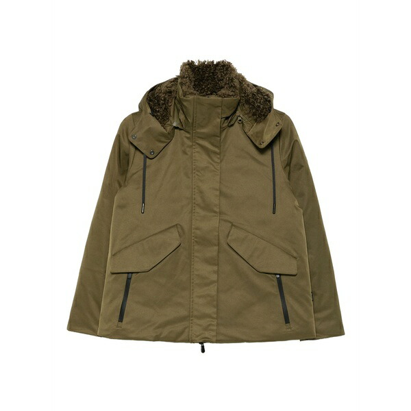 セーブザダック レディース コート アウター Hooded coat Green｜asty