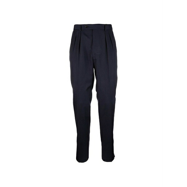 ガブリエレ パジーニ メンズ 心地好いズボン下 ボトムス Pleated trousers Blue
