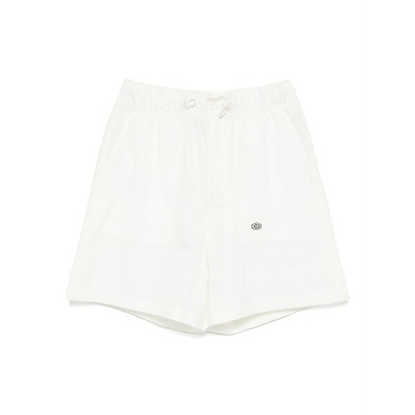 チョコレート レディース カジュアルパンツ ボトムス Drawstring shorts White|asty