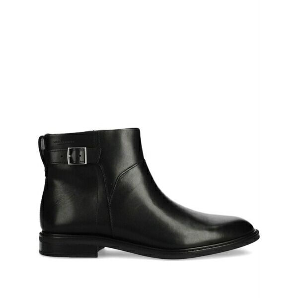 渡り者 レディース ブーツ シューズ Buckled-strap zip boots Black
