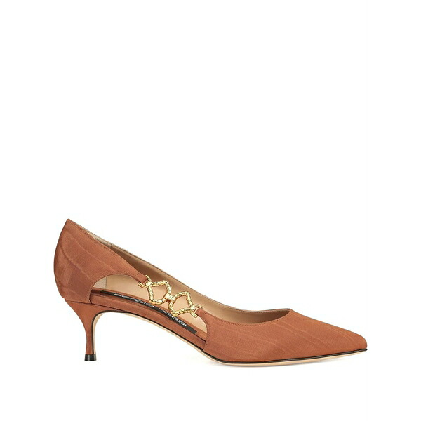 セルジオロッシ レディース パンプス シューズ Leather pumps  Brown