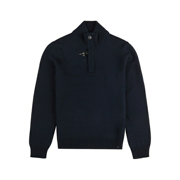 フェイ メンズ ニット&セーター アウター Elbow-patch sweater Blue|asty
