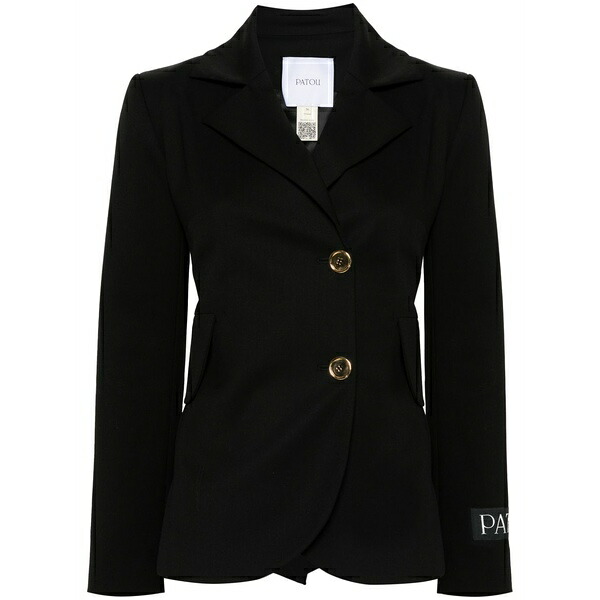 ジャンパトゥ レディース 上衣＆上衣 アウター Belted tailored blazer Black