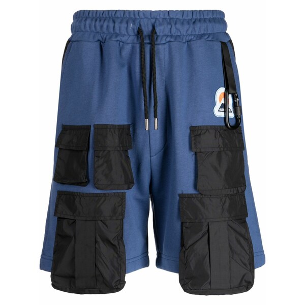 マウナ 世話をする メンズ 心地好いズボン下 ボトムス Climber cotton track shorts Blue