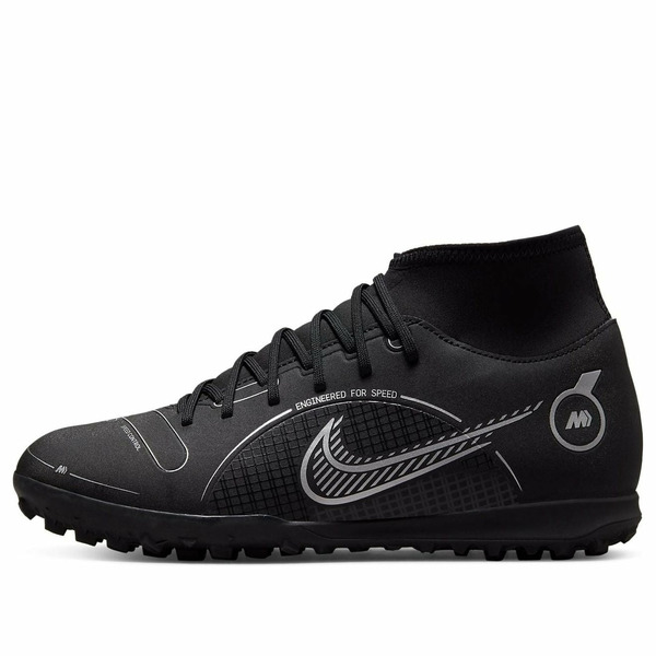 Nike ナイキ メンズ スニーカー  【Nike Mercurial Superfly 8 Club TF \u0027Black Metallic Silver\u0027 DJ2909-007】  大きさ US_9.5(27.5糎)