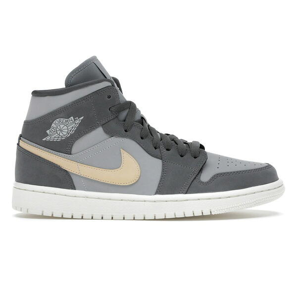 Jordan ジョーダン レディース スニーカー 【Jordan 1 Mid Grey Onyx (Women's)】 サイズ US_5(22.0cm) Iron Grey/Light Solar Flare Heather-White Onyx｜asty