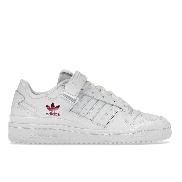 adidas アディダス レディース スニーカー 【adidas Forum Low Cloud White Shock Pink (Women's)】 サイズ US_7(24.0cm) Cloud White/Cloud White/Shock Pink|asty