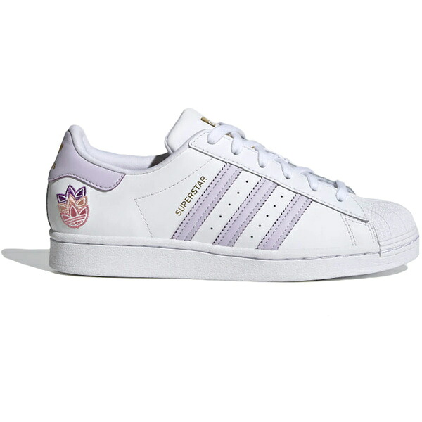 adidas アディダス レディース スニーカー  【adidas Superstar Trefoil White Purple Tint (Women\u0027s)】  大きさ US_6.5(23.5珊) Cloud White/Purple Tint/Matte Gold