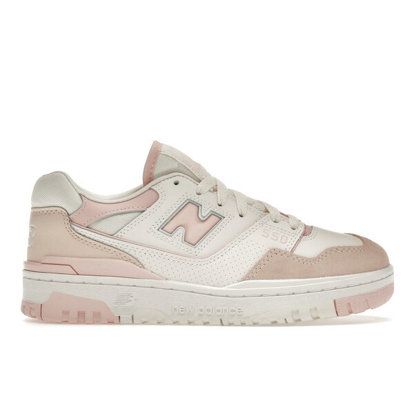 New Balance ニューバランス レディース スニーカー 【New Balance 550 White Pink (Women's)】 サイズ US_8.5(25.5cm) White/Pink｜asty
