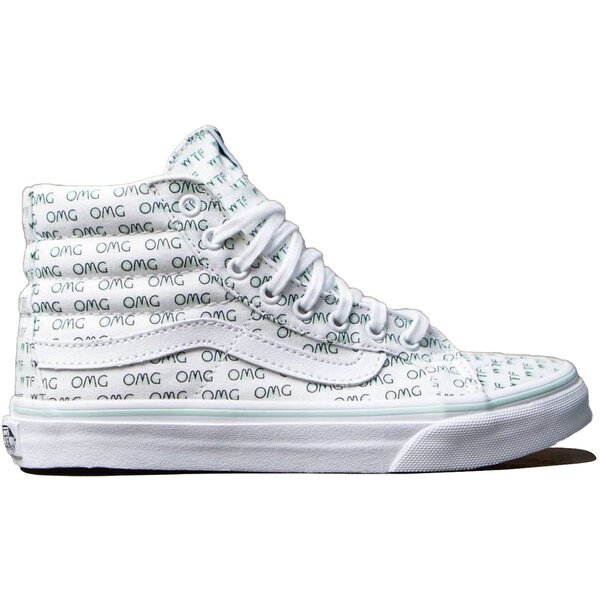 Vans バンズ レディース スニーカー 【Vans Sk8-Hi Slim Sayings OMG White (Women's)】 サイズ US_8(25.0cm) White|asty