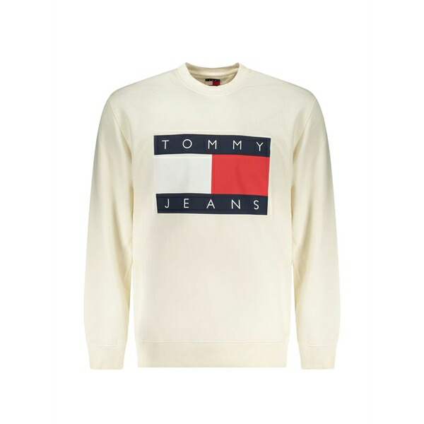 トミー ヒルフィガー メンズ パーカー・スウェットシャツ アウター Logo-print cotton sweatshirt Neutrals