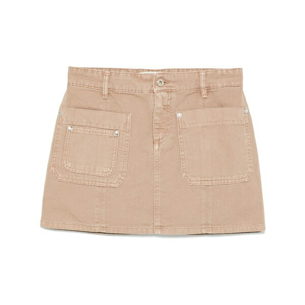 ブルマリン レディース スカート ボトムス Canvas mini skirt Neutrals|asty